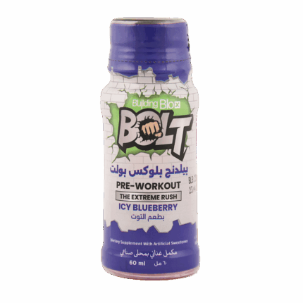 BOLT Pre-Workout Shot Blueberry 60 ml – Energie, Focus en Prestaties