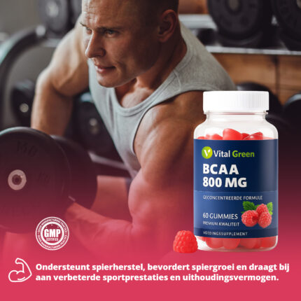 Vital Green BCAA Gummies – Smaakvolle ondersteuning voor spierherstel en training
