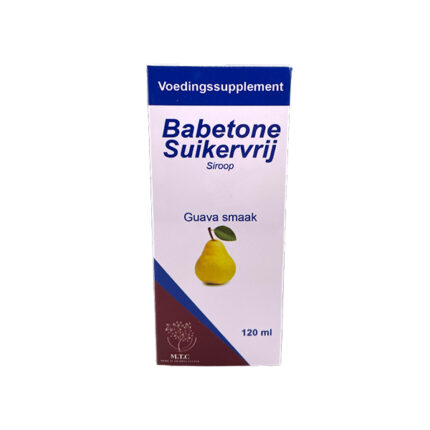 Babetone Suikervrije hoestsiroop Guave smaak slijmoplossend 120 ml