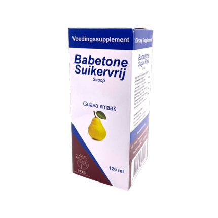 Babetone Suikervrije hoestsiroop Guave smaak slijmoplossend 120 ml