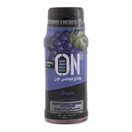 ON Energy Shot 60 ml Grape - geconcentreerde energy shot voor snelle energie