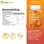 Vital Green Vitamine C Gummies 1000 mg – Met Zink & Echinacea